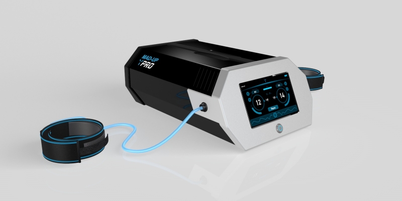 MAD-UP  Pro - urządzenie do kontrolowanego ograniczania przepływu krwi, używane do treningu i regeneracji